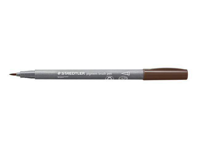 Fiberpenn Staedtler Brush Brun
