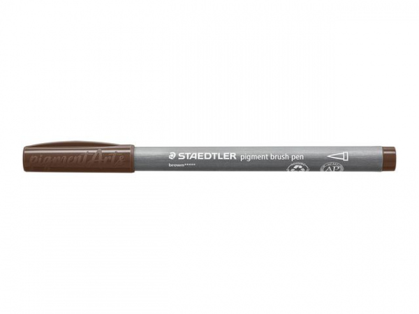 Fiberpenn Staedtler Brush Brun
