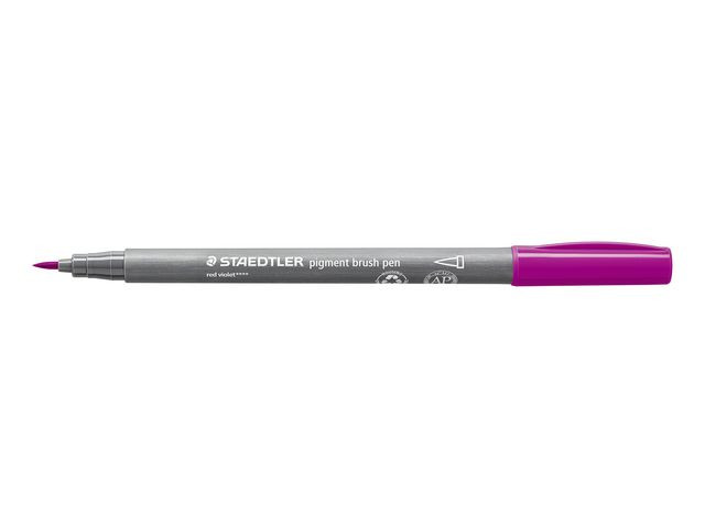 Fiberpenn Staedtler Brush Rødlilla