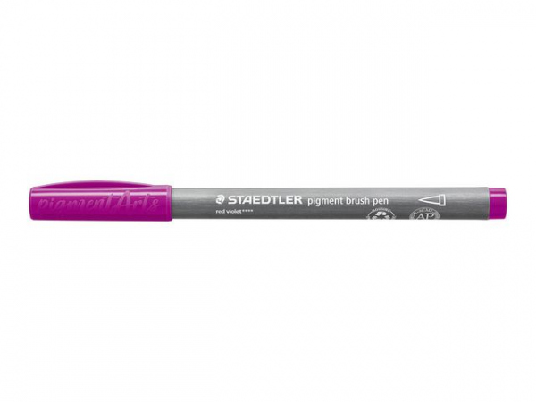 Fiberpenn Staedtler Brush Rødlilla