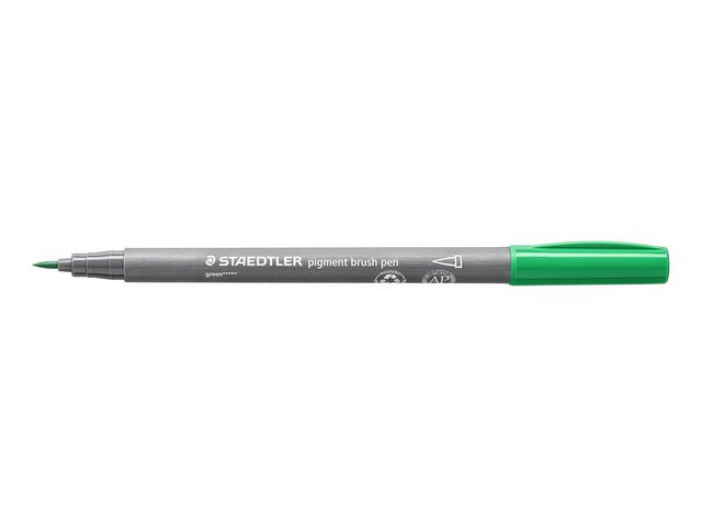 Fiberpenn Staedtler Brush Grønn