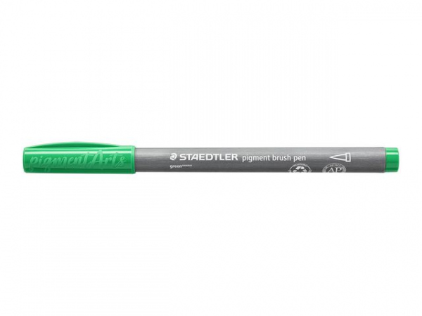 Fiberpenn Staedtler Brush Grønn
