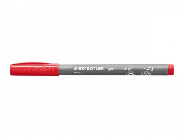 Fiberpenn Staedtler Brush Rød