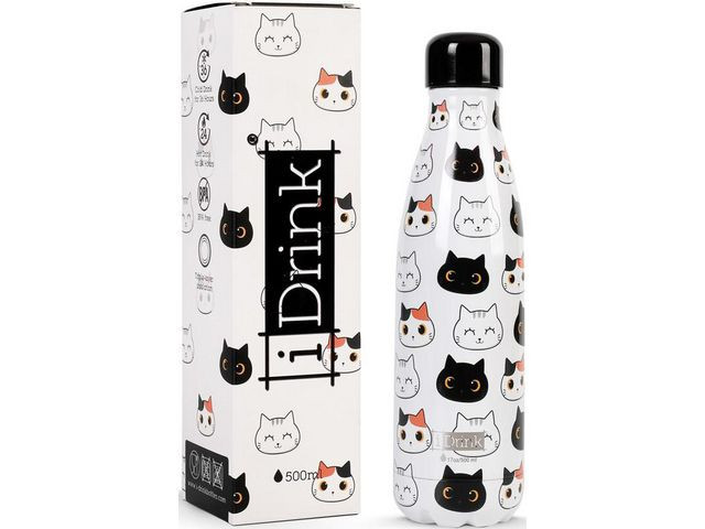 BildeTermoflaske Idrink 500Ml Katt