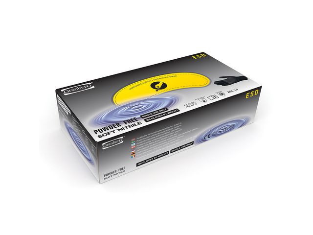 Hanske Granberg 881 Esd Ni.xxl Sort (100 stk)