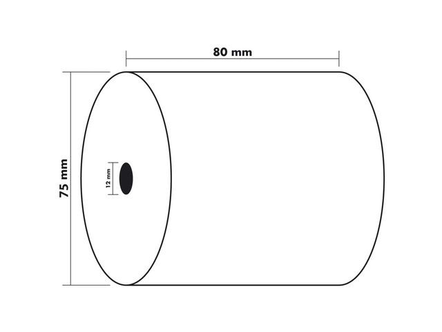 Termorull Bpa-Fri 80Xø70X12 48G 72M (5 stk)