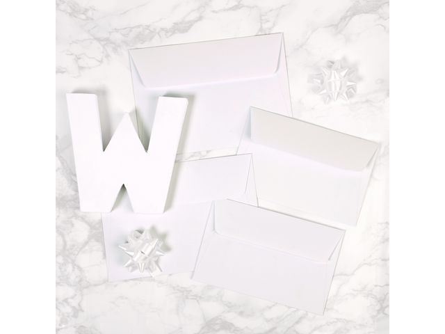 Konvolutt Pollen 90X140Mm Hvit (20 stk)