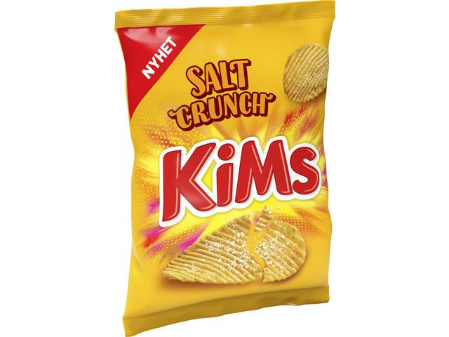 Potetgull Kims Salt Crunch 200G (18 poser)