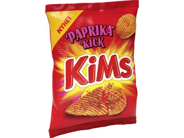 Potetgull Kims Paprika Kick 200G (18 poser)