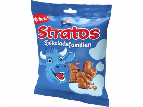 Sjokolade Stratos Sjokoladefamilien 140G (14 stk)