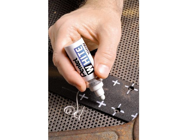 Paintmarker Pentel X100W B Hvit (6 stk)