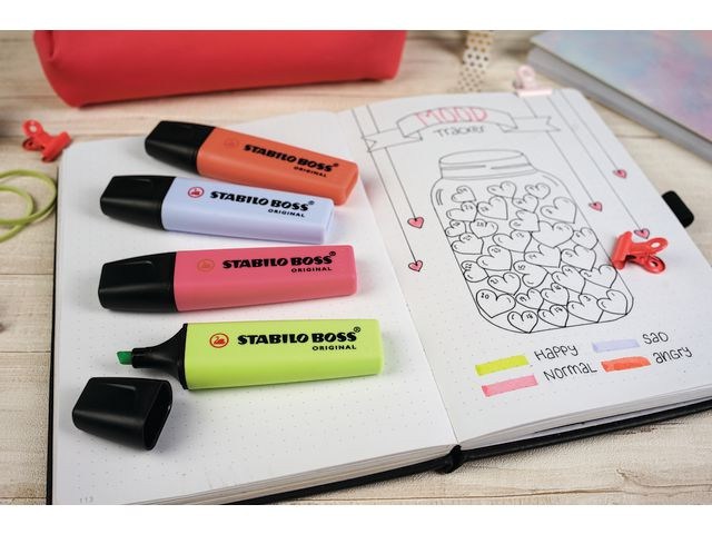 Tekstmarker Stabilo Boss Pastell (4 stk)