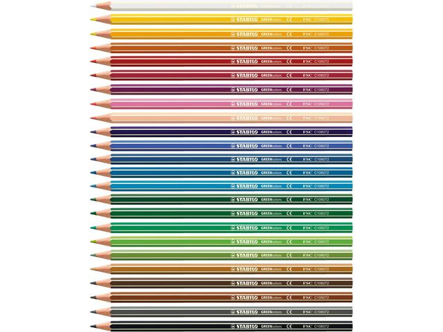 Fargeblyant Stabilo Greencolors (12 stk)