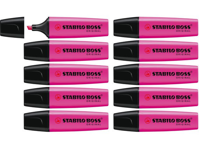 Tekstmarker Stabilo Boss Lilla (10 stk)