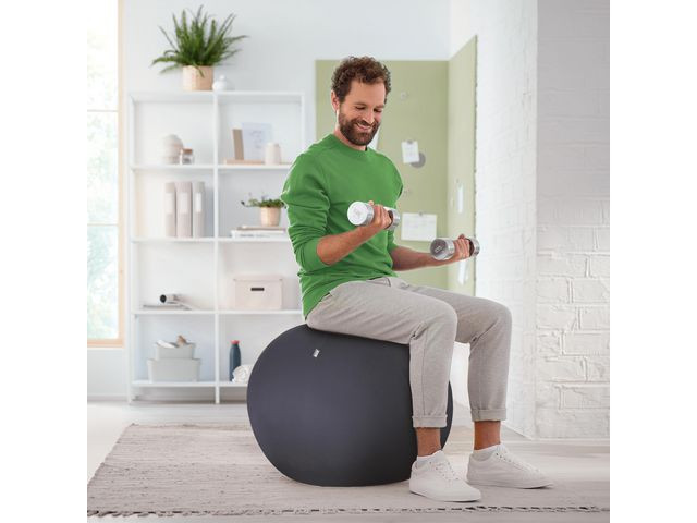 Balanseball Leitz Ergo 75Cm Mørk Grå