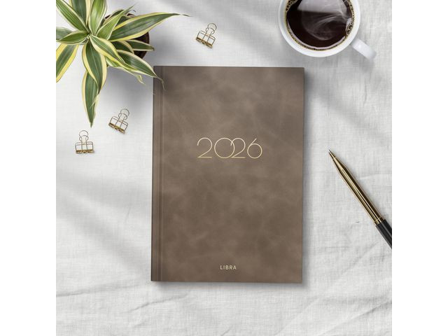 Dagbok Grieg Libra Colore 2026 Brun