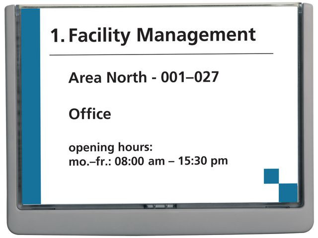 Skiltholder Durable A5 Klikk