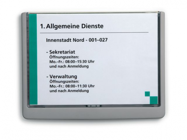 Skiltholder Durable A5 Klikk