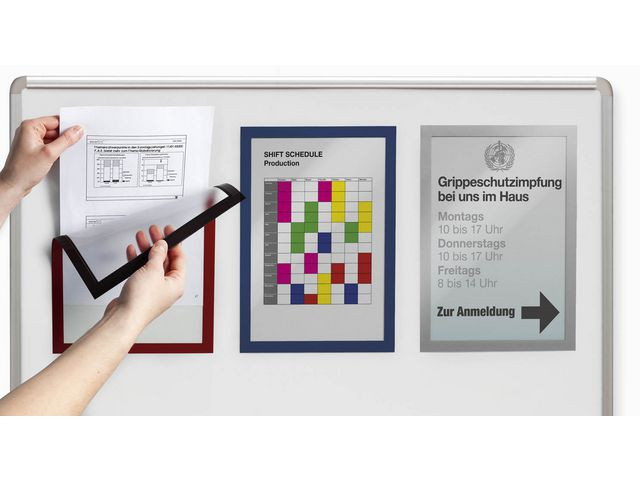 Magnetramme Duraframe A4 Blå (5 stk)