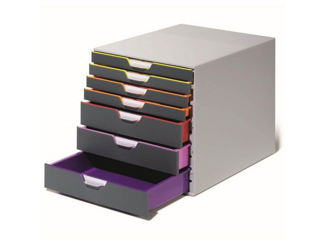 Skuffekabinett Durable Vc 7 Skuffer Grå
