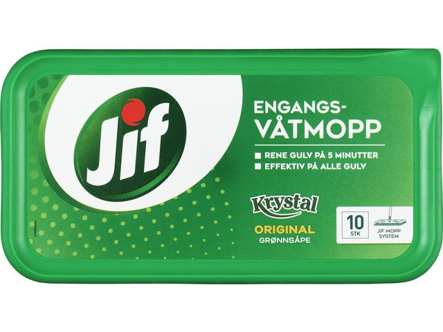 Engangsvåtmopp Jif Krystal Original (10 stk)