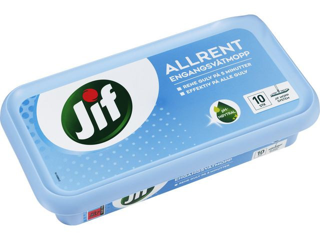 Engangsvåtmopp Jif Allrent (10 stk)