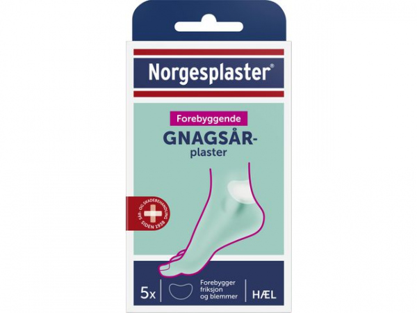 Plaster Norgesplaster Gnagsår Hæl (5 stk)