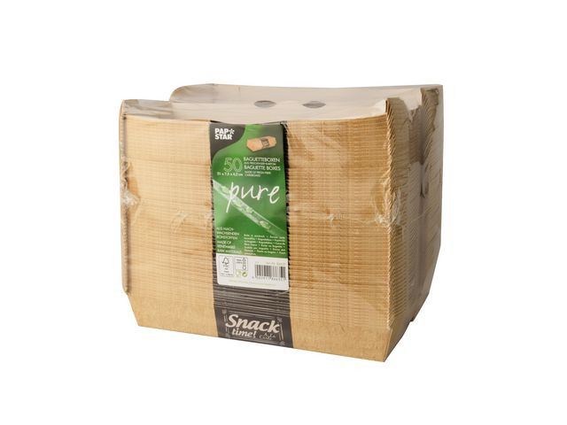 Baguetteboks Pure Papp 21X7,5X6,2Cm (50 stk)