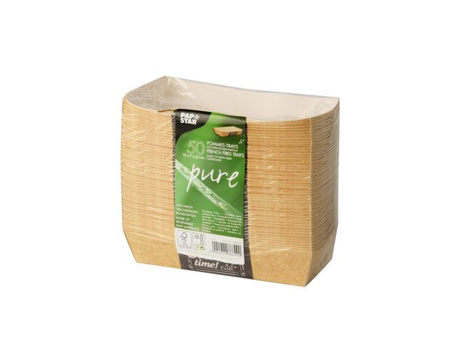 Pommes Frites Skål Pure Papp 15X7Cm (50 stk)