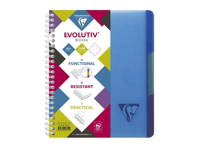 Notatbok Clairefontaine Intense A5+ Linj (5 stk)