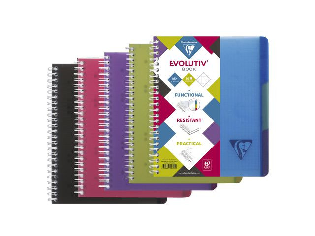 BildeNotatbok Clairefontaine Intense A5+ Linj (5 stk)