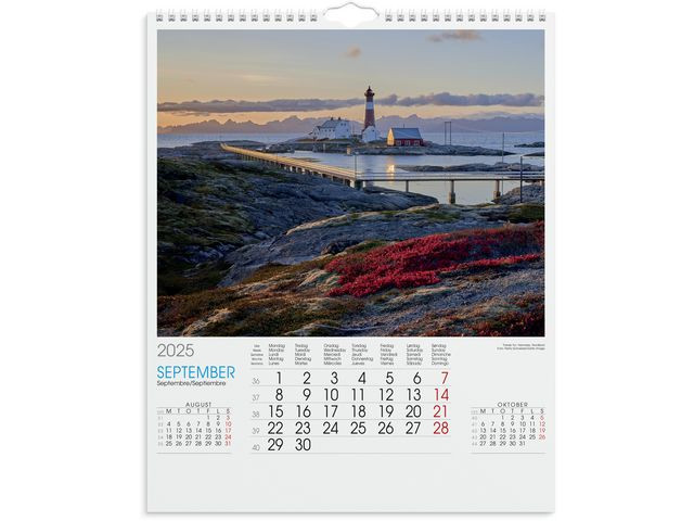 Billedkalender Grieg 2025 Norge