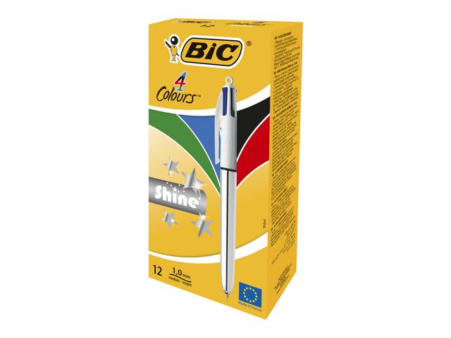Kulepenn Bic 4Colors Metall (12 stk)