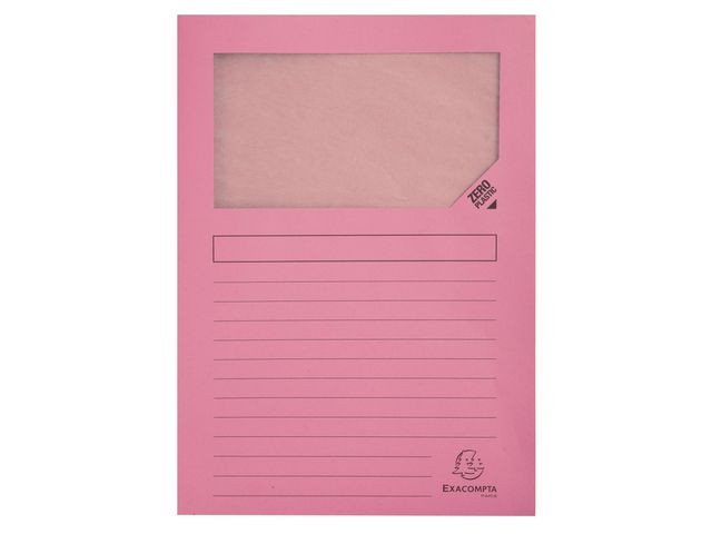 Aktomslag Exacompta M/Vindu A4 Ass (100 stk)