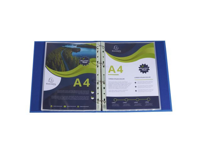 Plastlomme Exacompta A4 Recy 60My (100 stk)