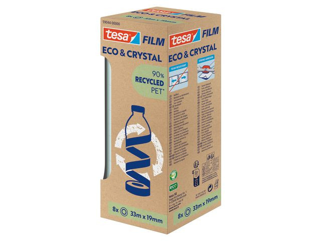 Tape Tesa Resirkulert 19Mmx33M (8 stk)