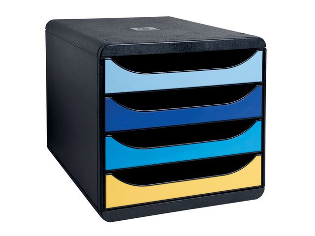 BildeSkuffekabinett Exacompta Beeblue 4Sk Ass