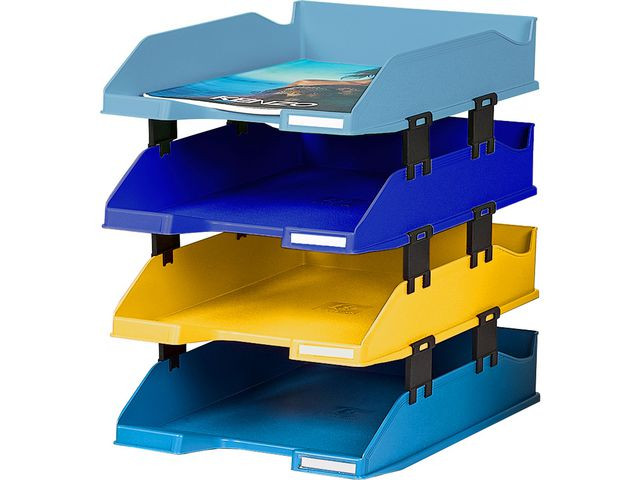 Brevkurv Exacompta Beeblue Ass (4 stk)