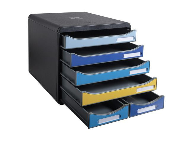 Skuffekabinett Exacompta Beeblue 6Sk Ass