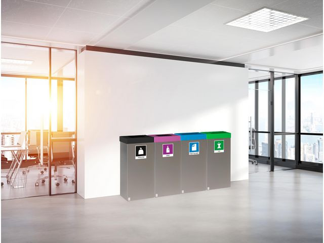 Avfallsbeholder Femunden 90L Glass/Met