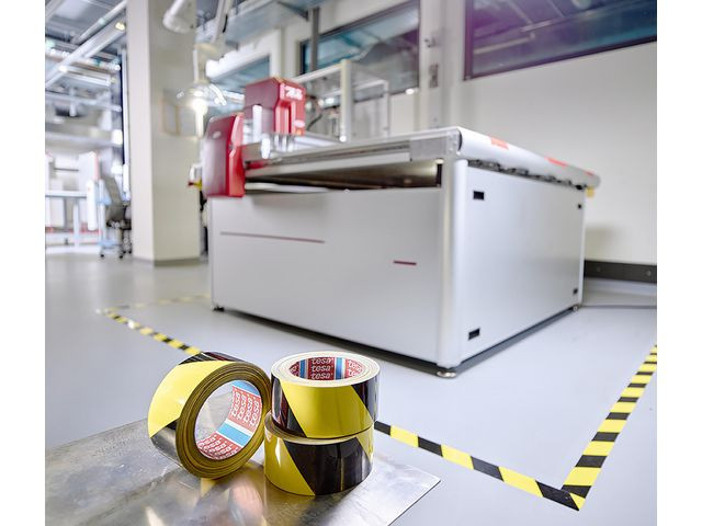 Tape Tesa Anti-Scratch Pet Gulv Sort/Gul