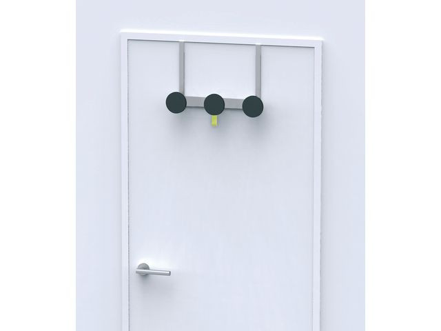 Klesknagg Alba 3 Kroker 43Cm F/Dør Sort