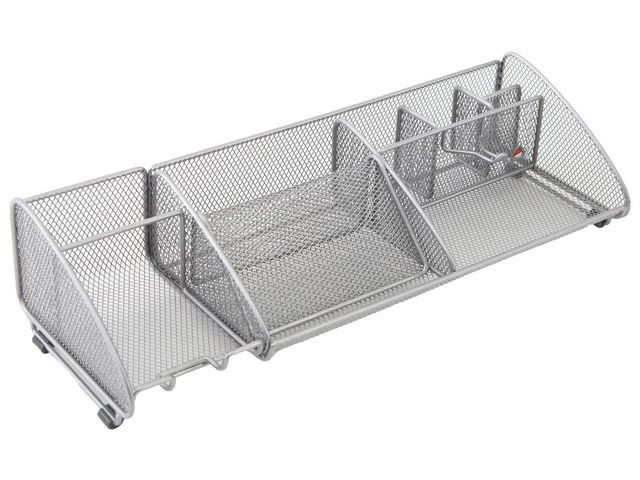 Skrivebordsorganiser Alba 9 Rom Sølv