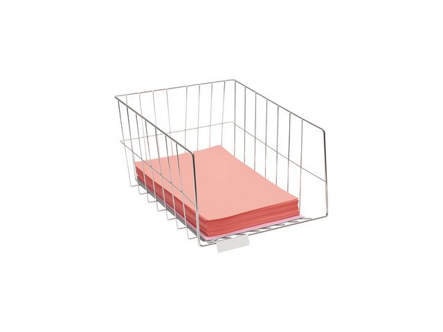 Brevkurv Alba 4 Hyller Mesh Sølv