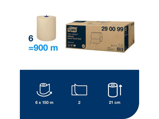 Tørkerull Tork Matic Adv. Natur H1 150M (6 ruller)