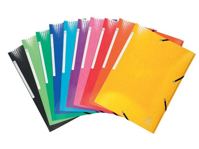 BildeStrikkmappe Exacompta 3Klaff 600G Ass (10 stk)