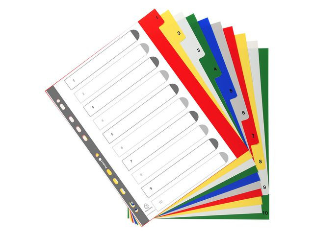 Register Exacompta A4+ 1-10 Assortert