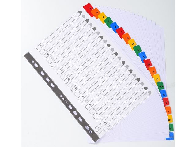 Register Exacompta A4 A-Z Mylar Hvi/Frg
