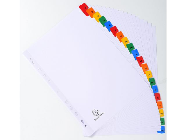 Register Exacompta A4 A-Z Mylar Hvi/Frg