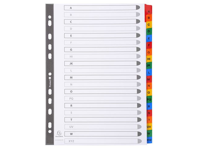 Register Exacompta A4 A-Z Mylar Hvi/Frg